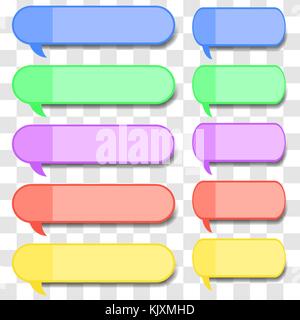 Colored Speech Bubbles Stock Vector