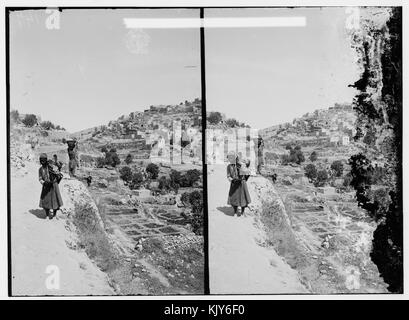 Valleys of Jehoshaphat and Hinnom. Siloam, general view. Approximately 1900 to 1920. matpc.00935 Stock Photo