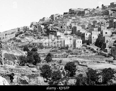 Valleys of Jehoshaphat and Hinnom. Siloam, general view. Approximately 1900 to 1920. matpc.00935.Left.III Stock Photo