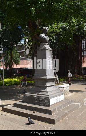 Port Louis, Jardin de la Compagnie, Sculptur Remy Ollier (1) Stock Photo