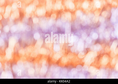 Blurred Christmas lights, abstract background. Stock Photo