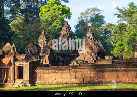 Ancient Khmer temple Koh Ker in Angkor region near Siem Reap, Cambodia Stock Photo