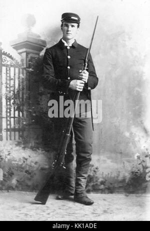 American Soldier Indian Wars Stock Photo
