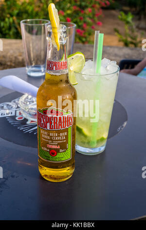 cold desperados drink, alcohol Stock Photo - Alamy