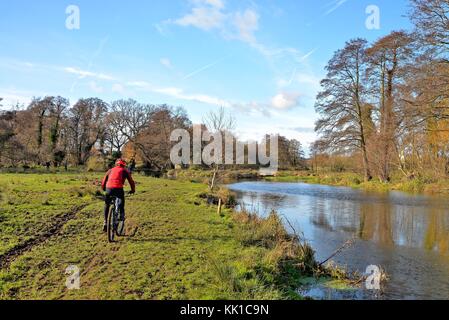 The River Wey navigation near Ripley Surrey England UK Stock Photo