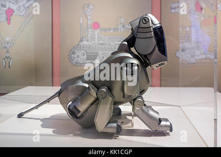 AIBO ERS-110, electronic pet made by Sony simulates dog behaviour Stock Photo