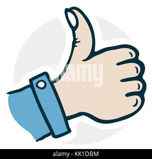 Hand Laik icon Stock Vector