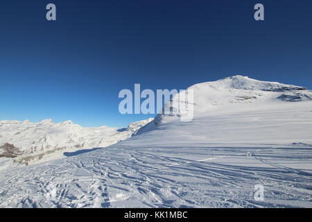 Swiss Alps in early Winter Stock Photo