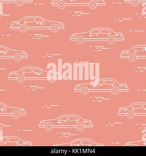 Taxi pattern. Design for announcement, advertisement, banner or print. Stock Vector