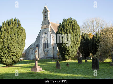 Village parish church Saint Mary Magdalene, Woodborough, Wiltshire, England, UK Stock Photo