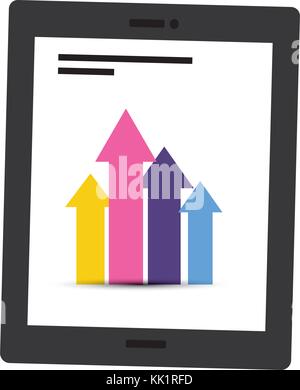 Infographic inside tablet design Stock Vector Image & Art - Alamy