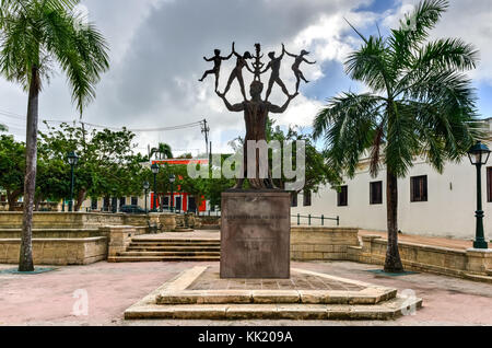 Monument to Eugenio Maria de Hostos, known as 'The Great Citizen of the Americas', was a Puerto Rican educator, philosopher, intellectual, lawyer, soc Stock Photo