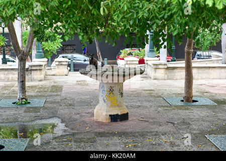 Cat on the streets of Old San Juan, Puerto Rico. Stock Photo