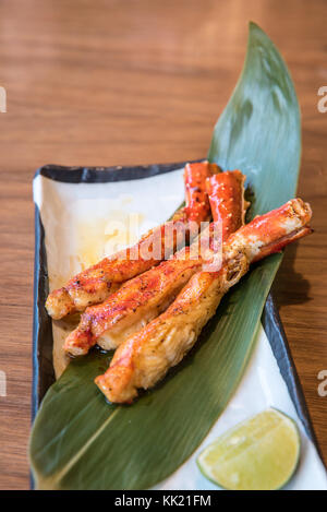 grilled taraba japanese king crab Stock Photo