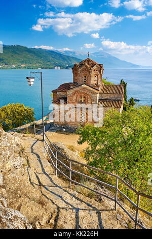 Church of St. John at Kaneo, Ohrid, Macedonia, UNESCO Stock Photo