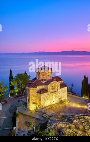 Church of St. John at Kaneo, Ohrid, Macedonia, UNESCO Stock Photo