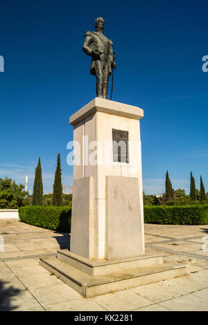 Statue of Argentine General Jóse de San Martín, Calle Rey Juan Carlos l, Seville, Andalucia, Spain Stock Photo