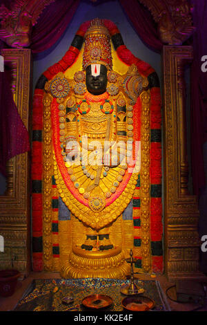 Lord Tirupati Balaji idol, during Ganapati festival, Pune Stock Photo