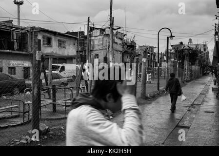 June 6, 2015 - While going through different processes, including the occasional attempt to urbanization or eradication, the villas are now self-built neighbourhoods, largely devoid of infrastructure and basic services: roads, electricity, water, sewage system. Credit: Gabriele Orlini/ZUMA Wire/Alamy Live News Stock Photo