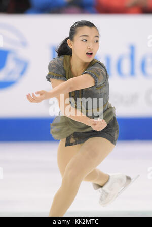 Kaori Sakamoto performs during the women's free of the Japan Figure ...