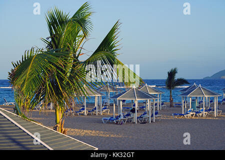 ST KITTS, ST KITTS AND NEVIS - View of the St Kitts Marriott Resort and the Royal Beach Casino in Frigate Bay, Saint Kitts. Stock Photo