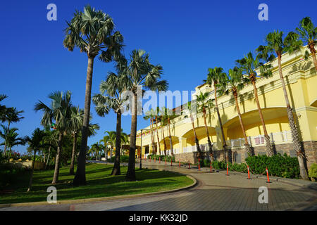 ST KITTS, ST KITTS AND NEVIS - View of the St Kitts Marriott Resort and the Royal Beach Casino in Frigate Bay, Saint Kitts. Stock Photo