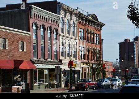 A view of Glen Street (the Main Street), the central business district ...