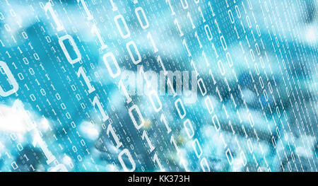 Hacker cyber threat, bank cyber security Stock Photo