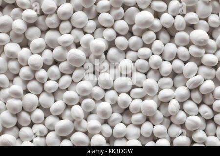 Extreme close up picture of styrofoam balls, abstract texture or background. Stock Photo