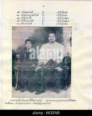 Biography of His Majesty King Sisavang Phoulivong   children part II Stock Photo