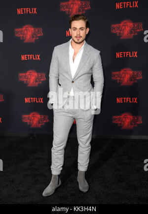 Celebrities attend Netflix's Stranger Things 2 Premiere at Westwood Village Theater.  Featuring: Dacre Montgomery Where: Los Angeles, California, United States When: 26 Oct 2017 Credit: Brian To/WENN.com Stock Photo