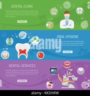 Dental Services Horizontal Banners Stock Vector Image & Art - Alamy
