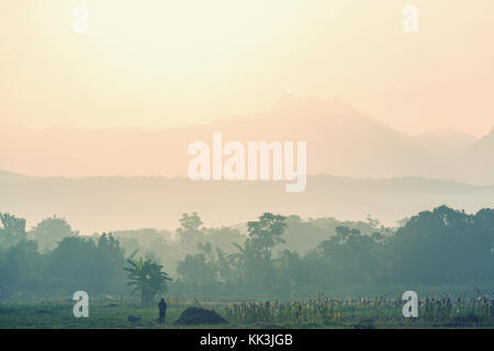 Rural landscapes in Northern Thailand Stock Photo