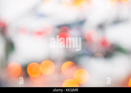 Abstract bokeh background from multicolored spots on a light Stock Photo