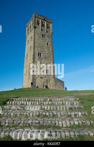 Historical site of Victoria Tower, Huddersfield West Yorkshire England October 2017 Stock Photo