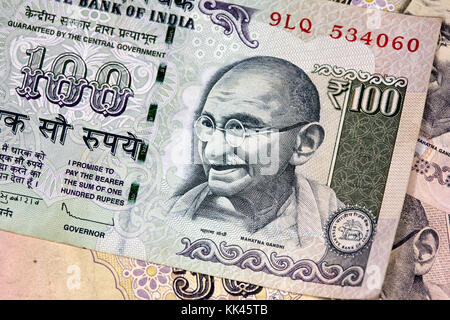 indian rupee banknotes Stock Photo