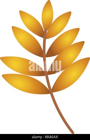 Autumn leaf. Autumn maple leaf isolated on a white background. Stock Vector