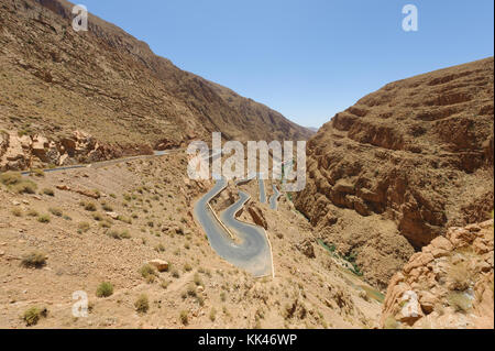 the stunning Dades Gorge in Morocco's Atlas Mountains Stock Photo