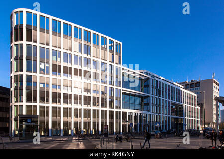 Germany, Cologne, the office building Coeur Cologne at the square Breslauer Platz, head office of the HRS Group, Hotel Reservation Service. Stock Photo