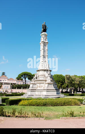 Vasco Da Gama Statue. Afonso de Albuquerque Square,Belem, Portugal. Stock Photo
