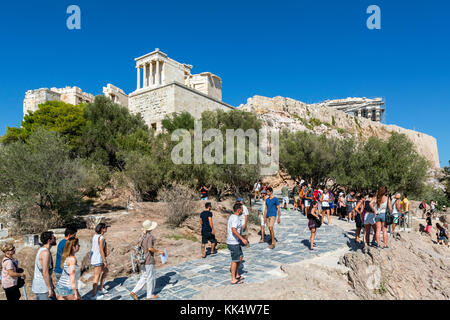 Path up to the Acropolis Athens, Greece Stock Photo