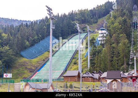 Wielka Krokiew (The Great Krokiew), ski jumping venue on the slope of Krokiew mountain (1378 m) in Zakopane Stock Photo