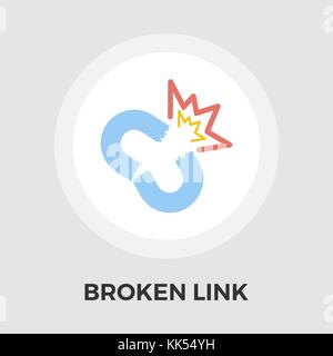 Link icon vector. Flat icon isolated on the white background. Editable EPS file. Vector illustration. Stock Vector