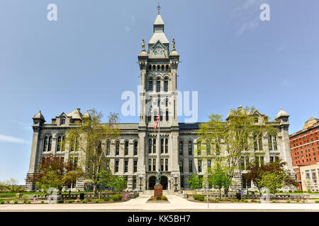 Erie County Hall, is a historic city hall and courthouse building located at Buffalo in Erie County, New York. Stock Photo