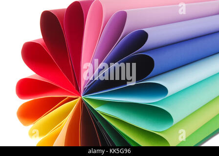 color colorful paper texture folded Stock Photo