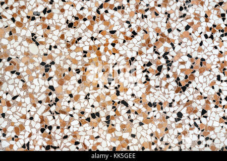 Venetian grit marble mosaic and quartz tiles surface for bathroom, floor or kitchen countertop. High resolution texture and pattern.