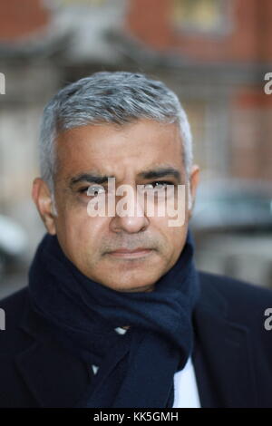 Sadiq Khan in Westminster on budget day 2017. British politics. British politicians. MPS. Labour party. British politicians. Russell Moore portfolio page. Stock Photo