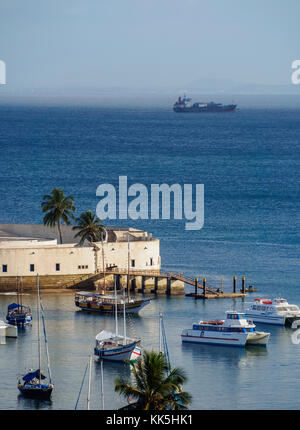 Sao Marcelo Fort, All Saints Bay, Salvador, State of Bahia, Brazil Stock Photo