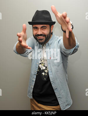 FORT LAUDERDALE, FL - OCTOBER 04: Enrique Santos poses for a portrait at iHeart Latino on October 4, 2016 in Fort Lauderdale, Florida.  People:  Enrique Santos Stock Photo