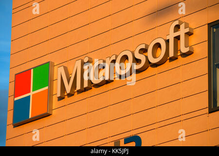 Logo - Markenname/ brand name: Microsoft, Reykjavik, Island. Stock Photo